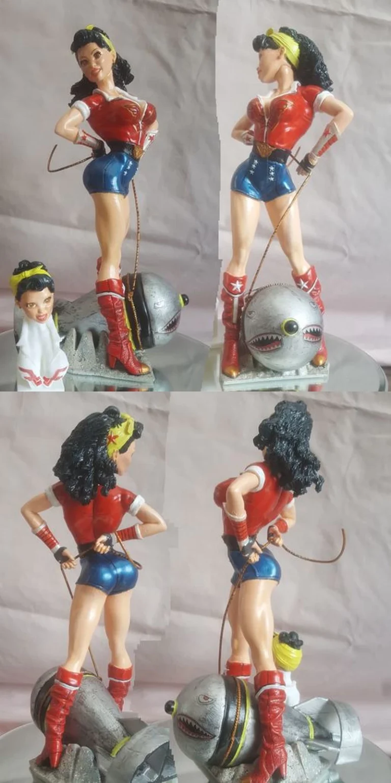 Pin-Up Wonder Woman ,STL model voor 3D printer.