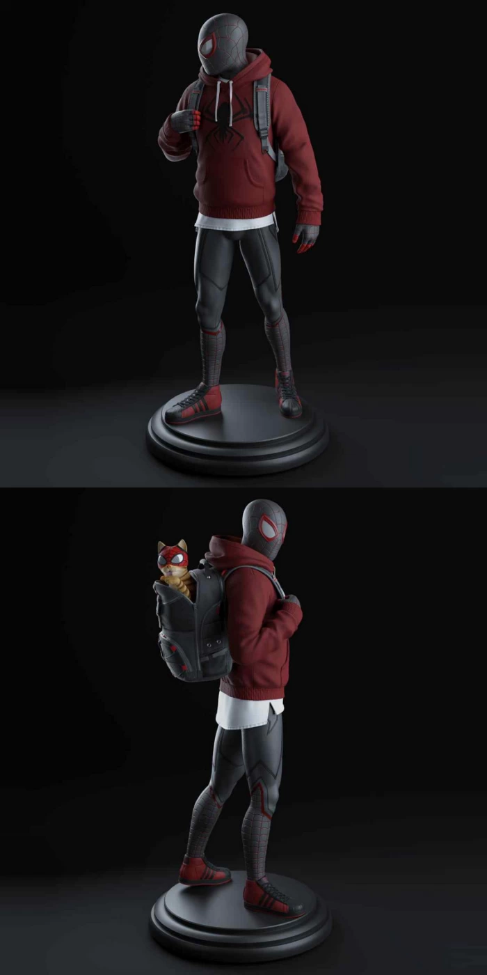 Spider-Man-Miles-Morales-Statue