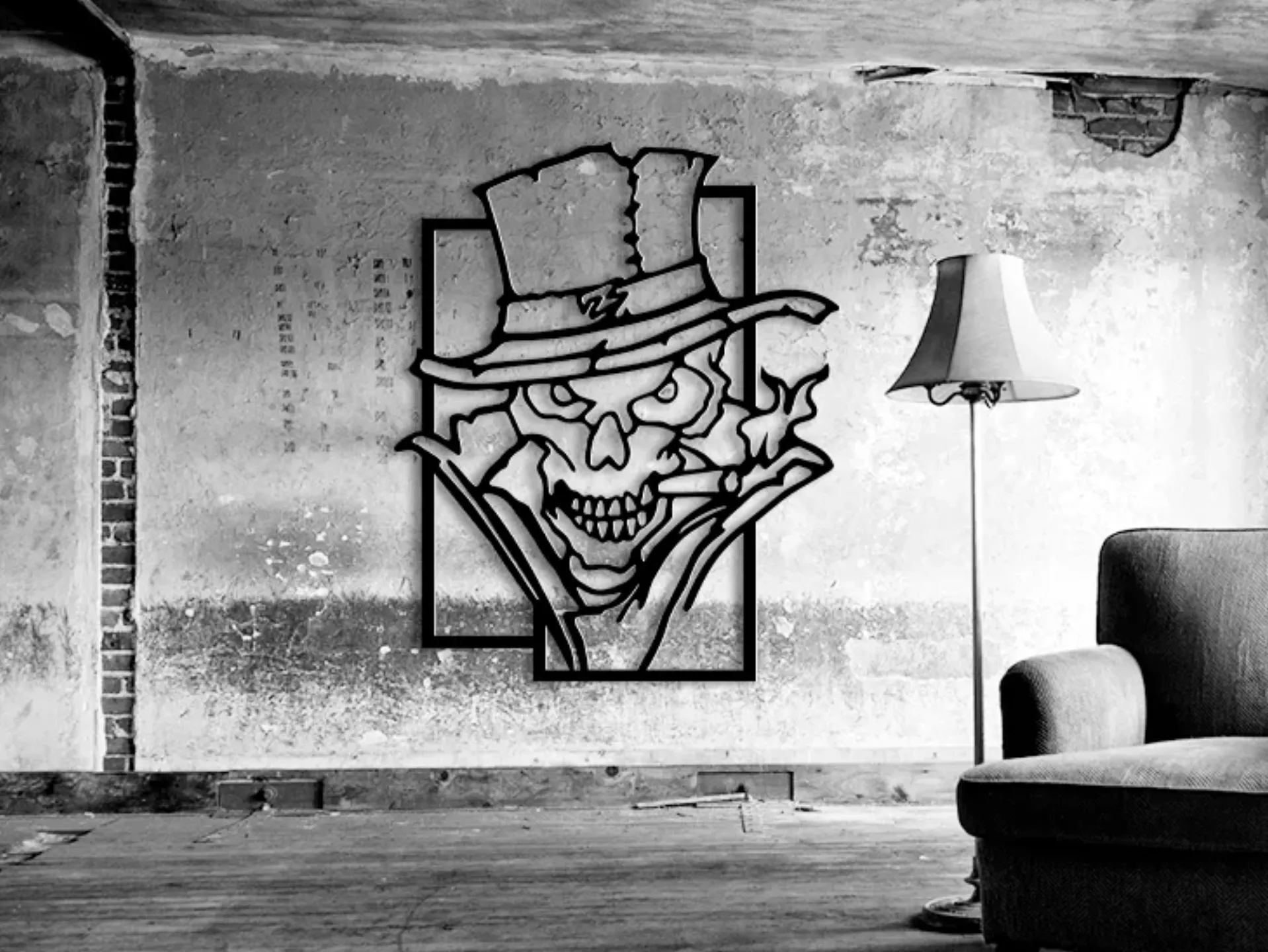 Detective Skull ,STL-bestand voor 3D-printers.