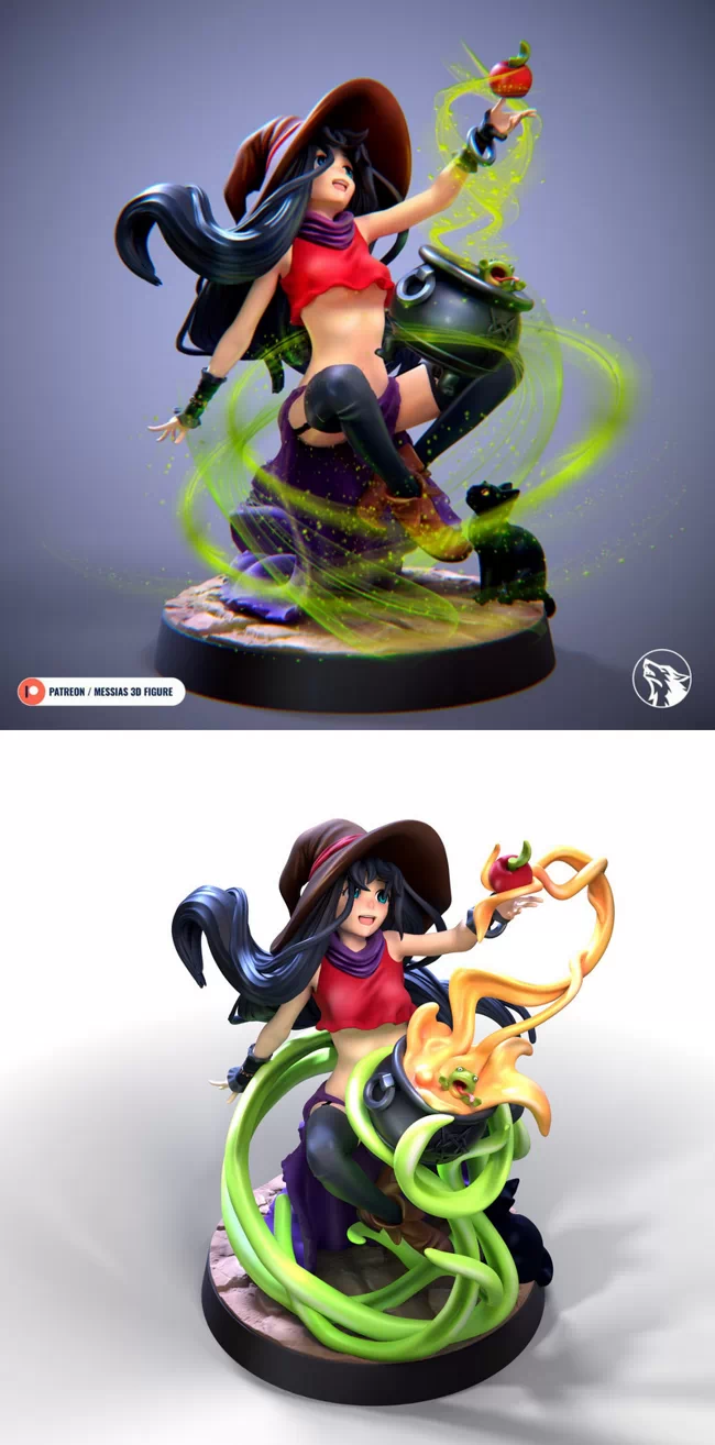 Messias3dfigure-Original-Art-witch-halloween