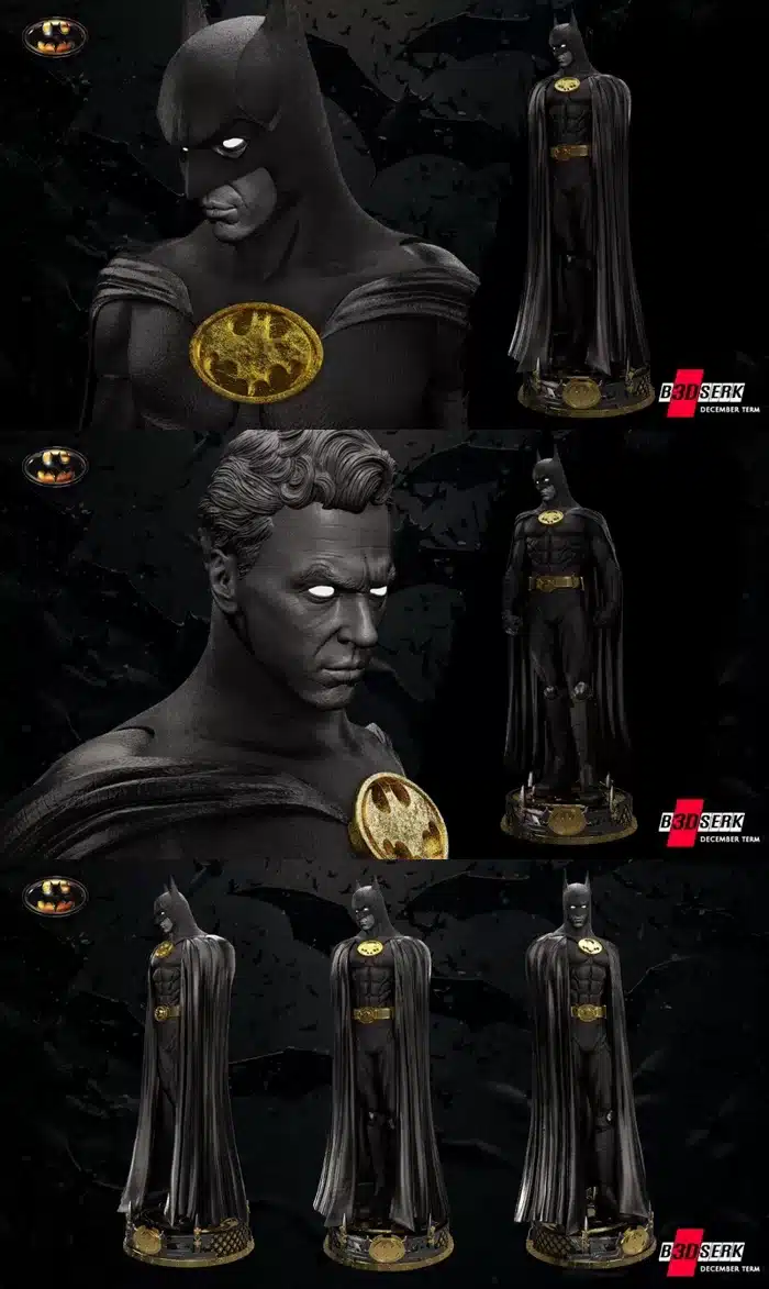 Batman – Michael Keaton Statue 1989 ,STL-bestand voor 3D-printers.