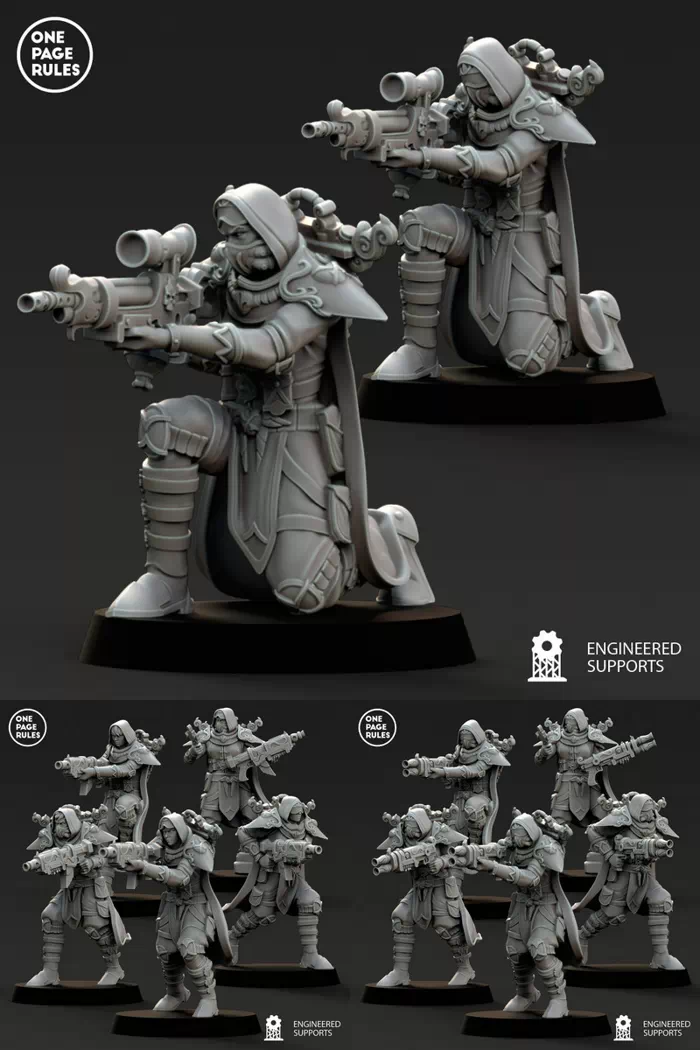 Battle Sisters – Vanguards ,STL-bestand voor 3D-printers.