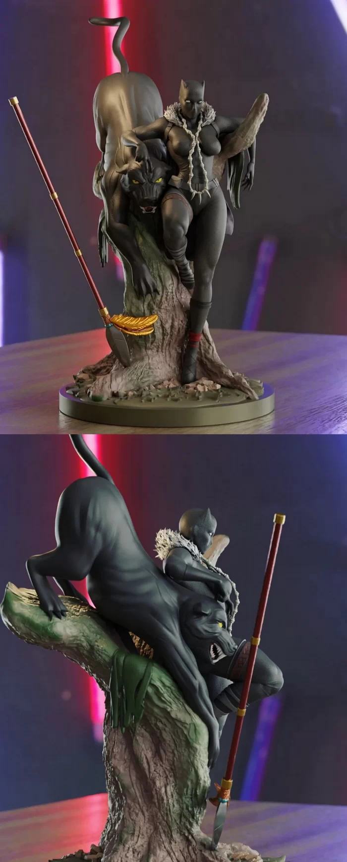 Black panther – Shuri ,STL-bestand voor 3D-printers.