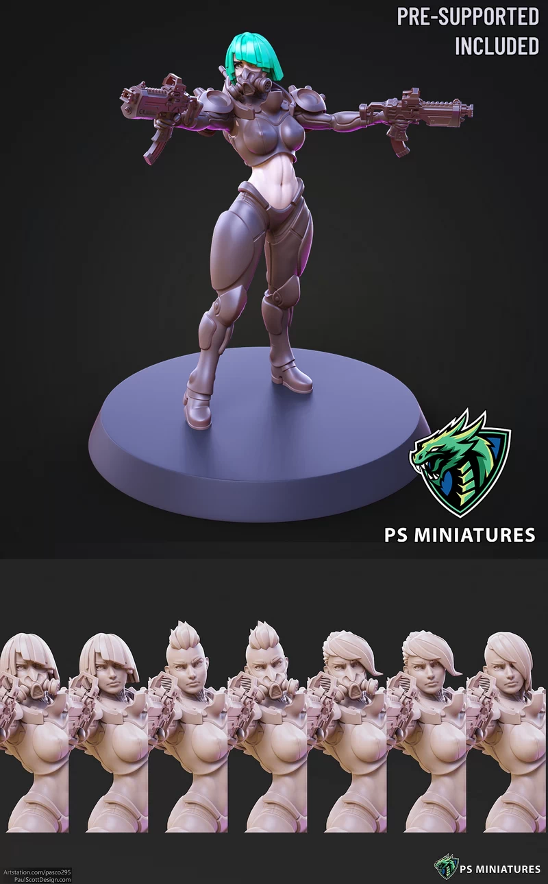 Cyberpunk Mercenary Pose 3