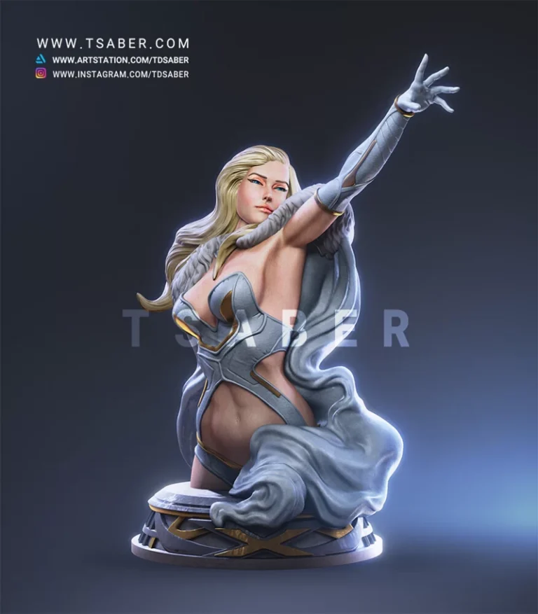 Emma Frost (X-Men) ,3d Model STL.