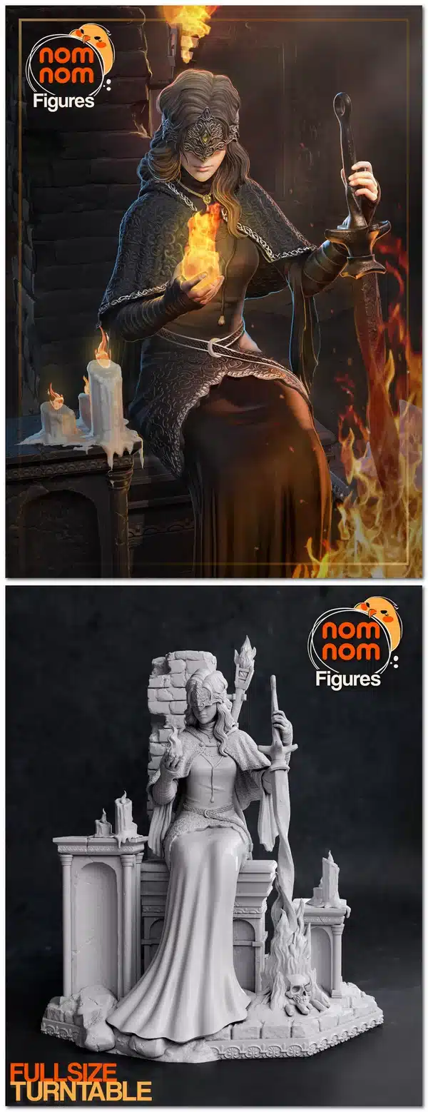 Fire keeper – Dark Souls III ,STL-bestand voor 3D-printers.