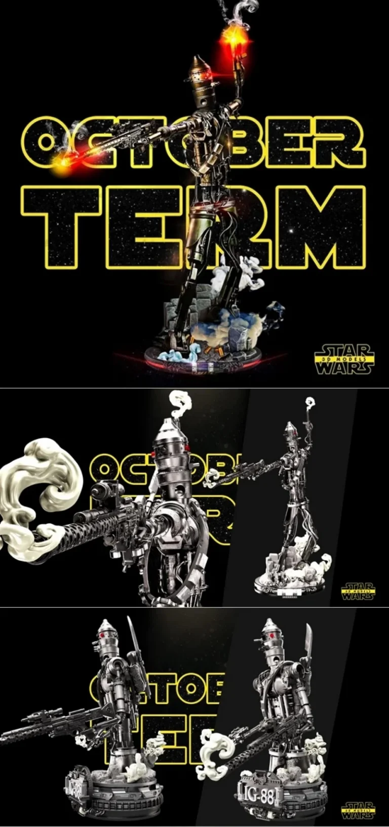 IG-88 Sculpture and Bust – Star Wars