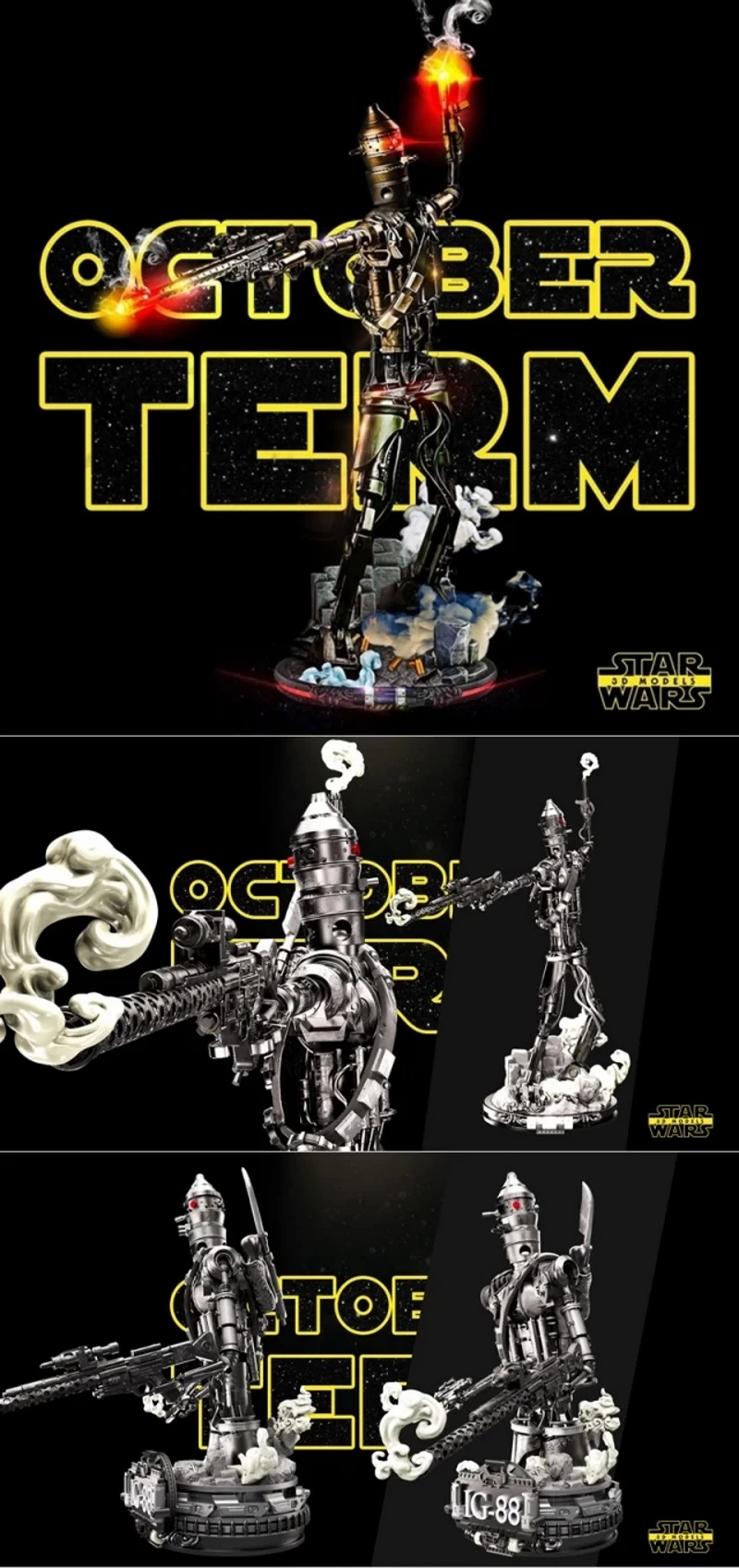 IG-88 Sculpture and Bust – Star Wars