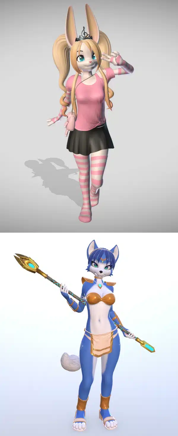 Krystal Fox and Stephanie - 3D print model