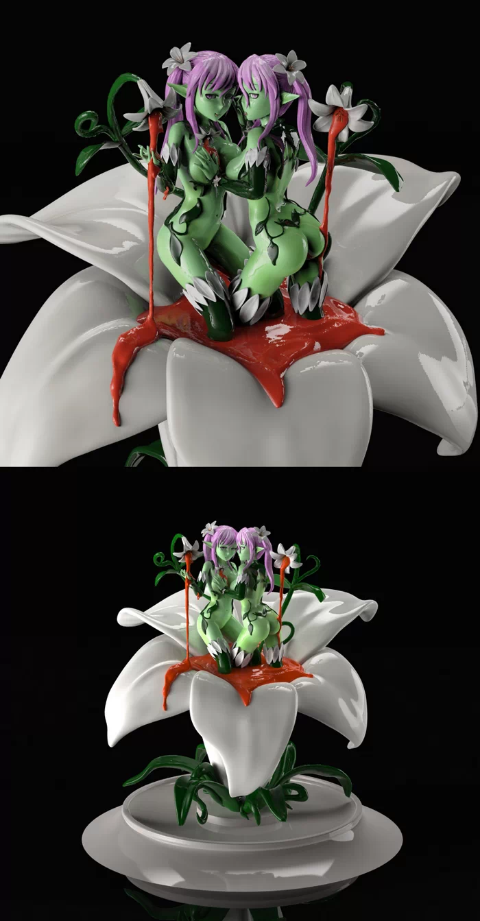 Leon Zetsu – plant girls ,3d Model STL.