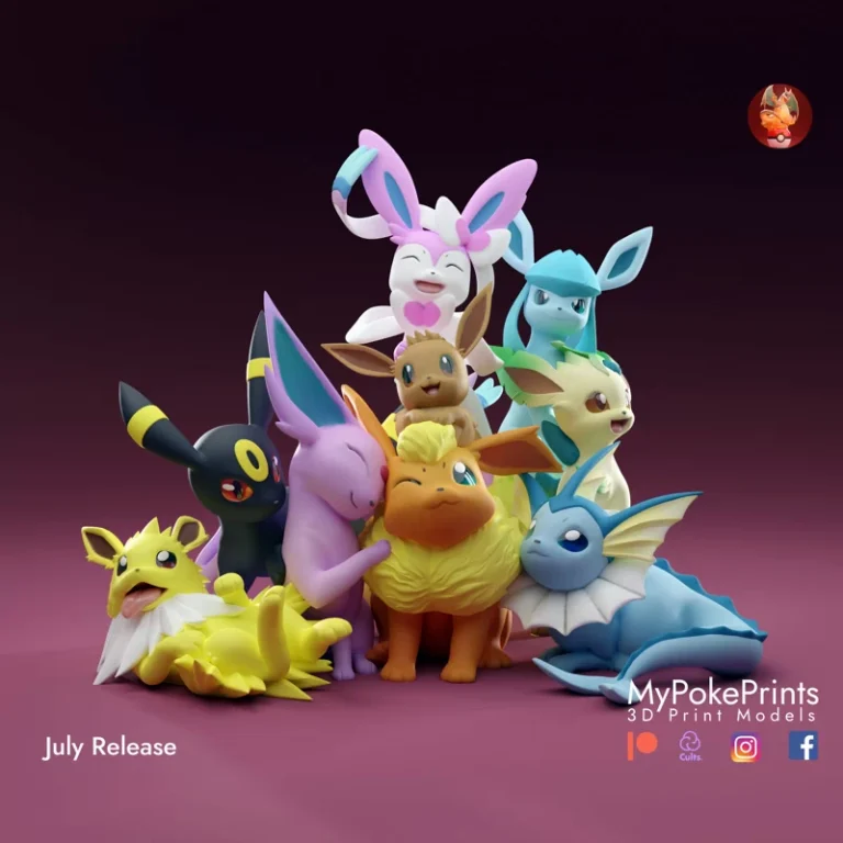 MyPokePrints – Eeveelution Diorama