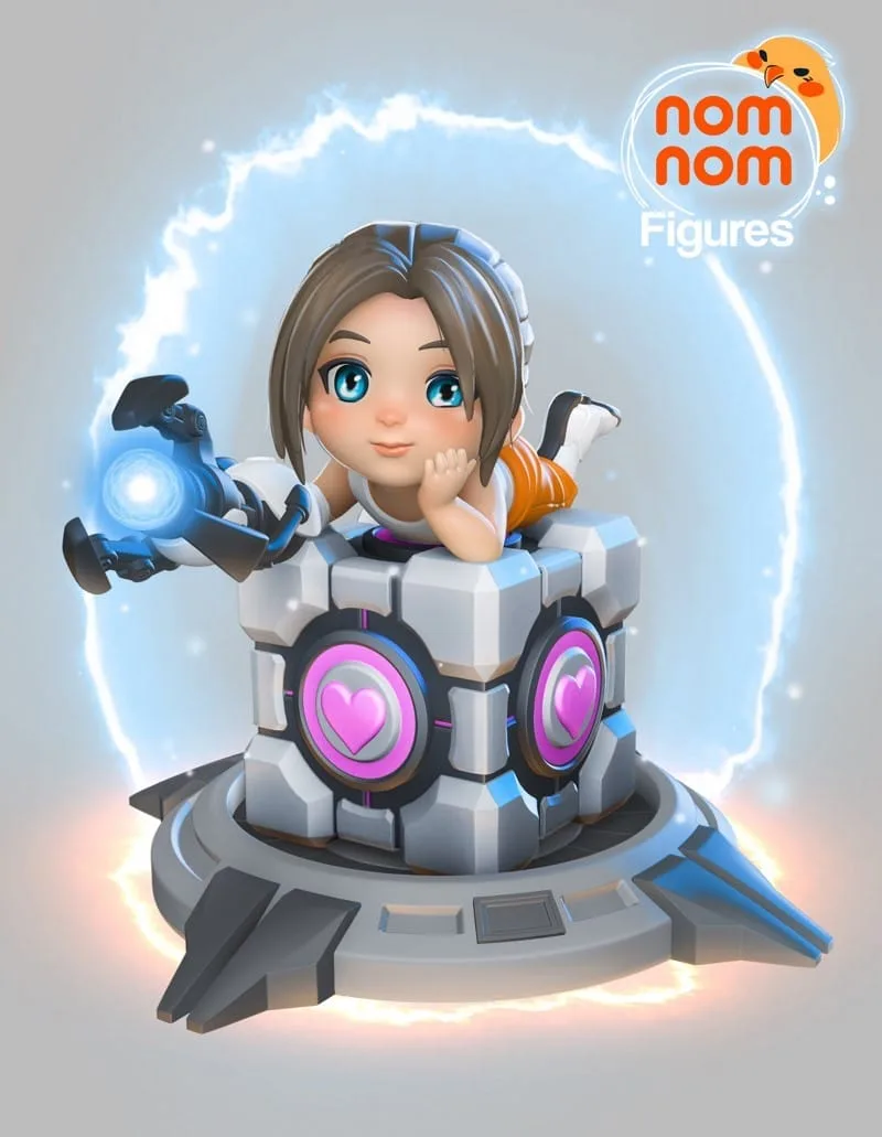 NomNom Chibi – Chell from Portal