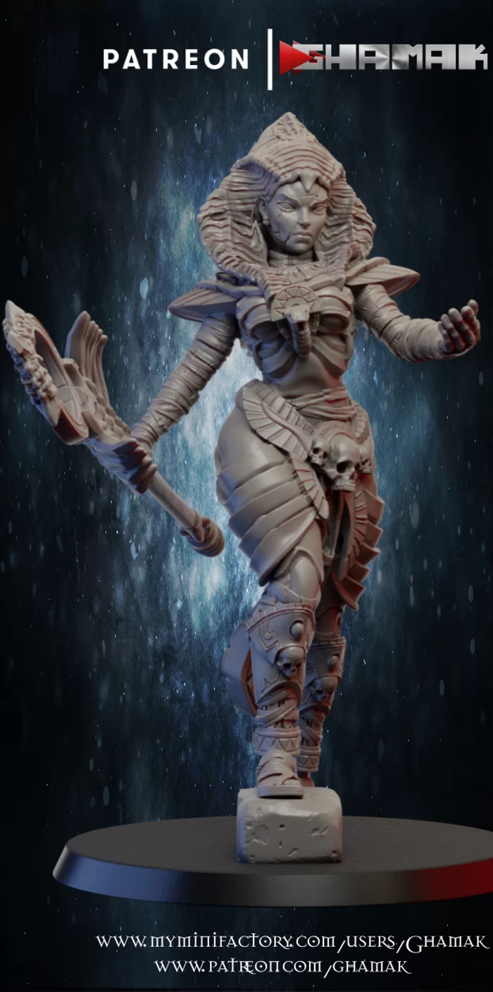 Priestess ,3d Model STL.