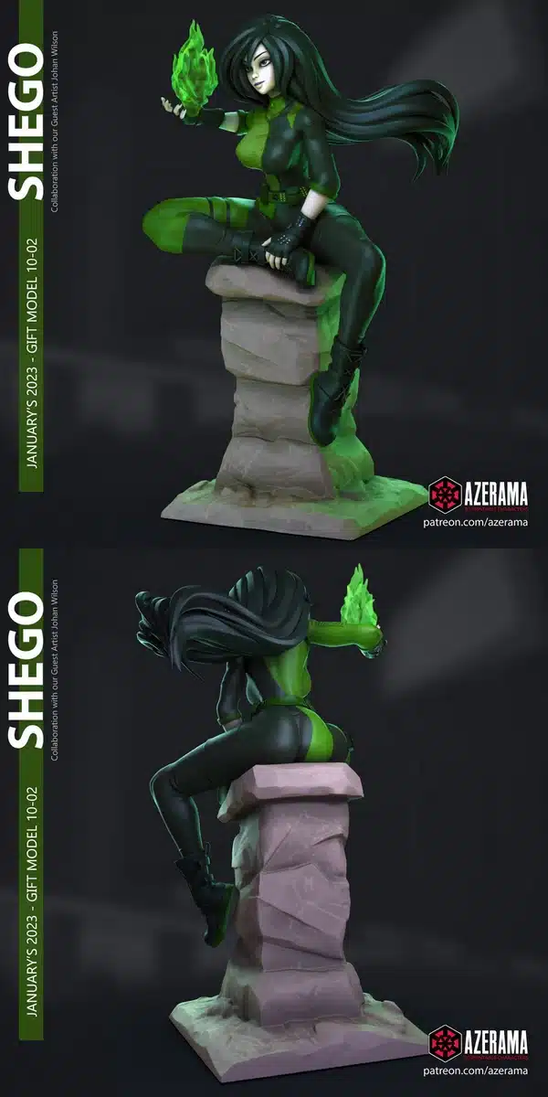 Shego – Azerama Standard ,STL-bestand voor 3D-printers.