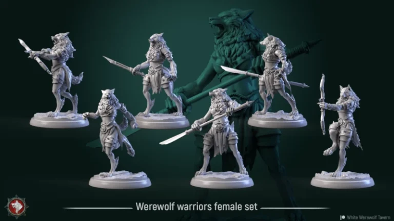 Werewolf warriors — female set