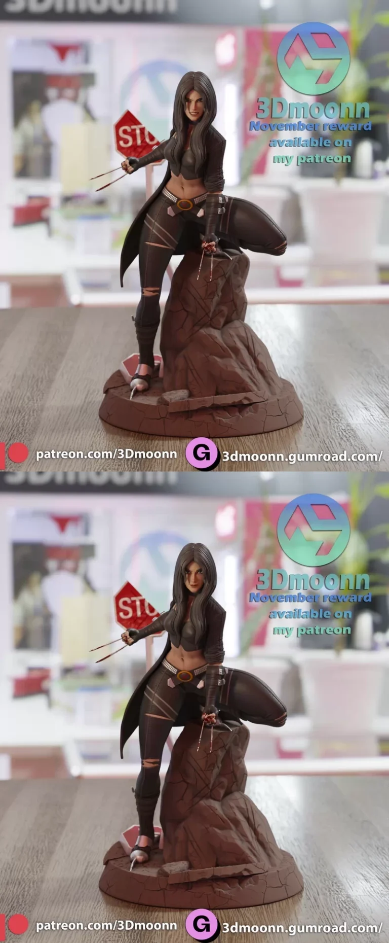 X-23 – Laura Kinney ,3d Model STL.