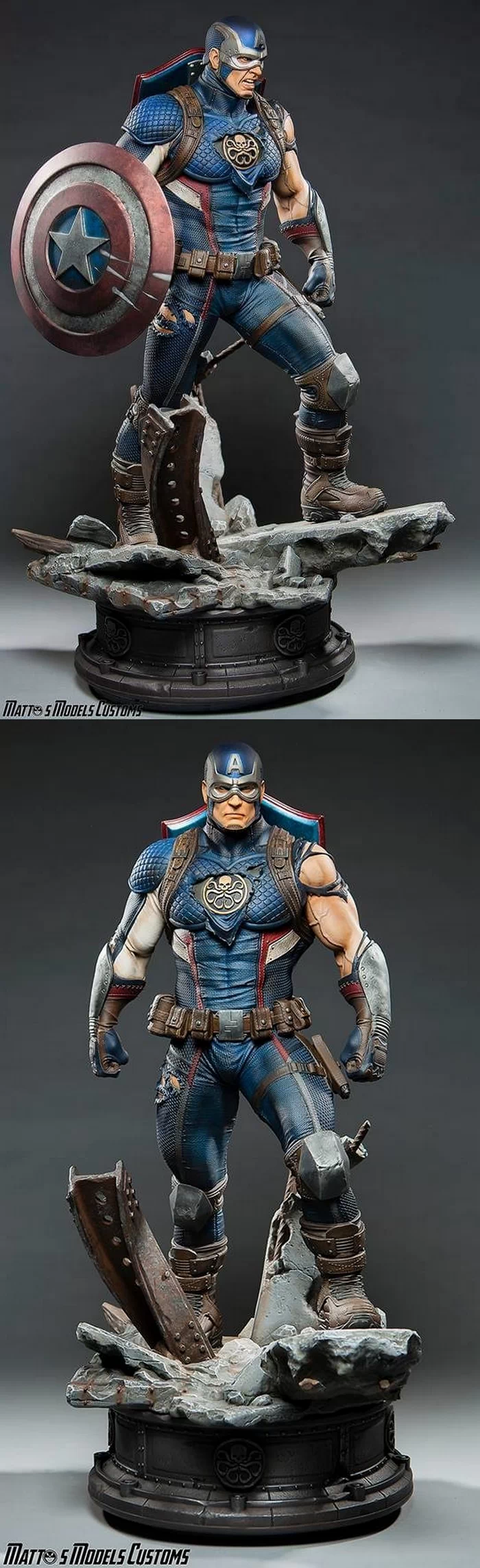 Captain America – Secret Empire ,Free 3d Model STL.