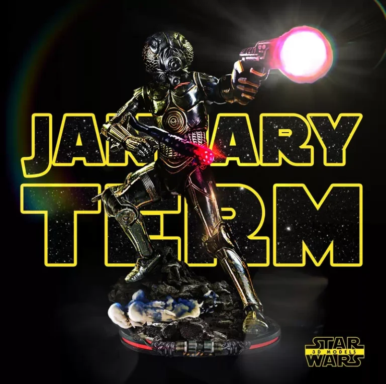 4-LOM – Star Wars , Free 3d Model STL.