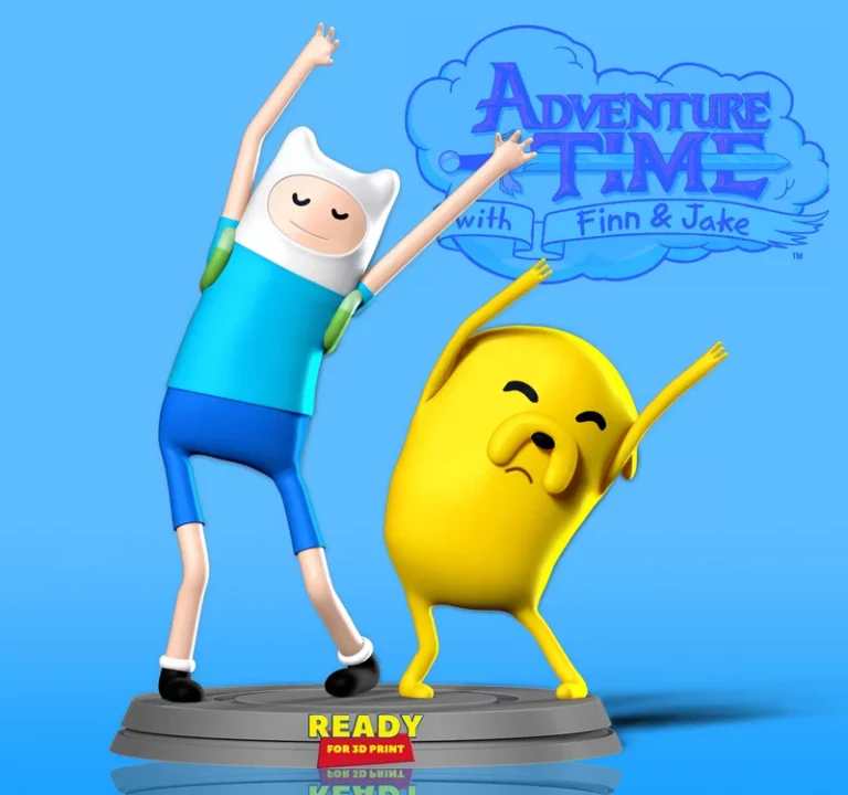 Adventure Time with Finn and Jake , Free 3d Model STL.