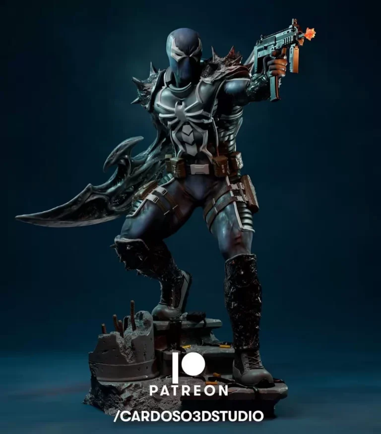 Agent Venom , Free 3d Model STL.