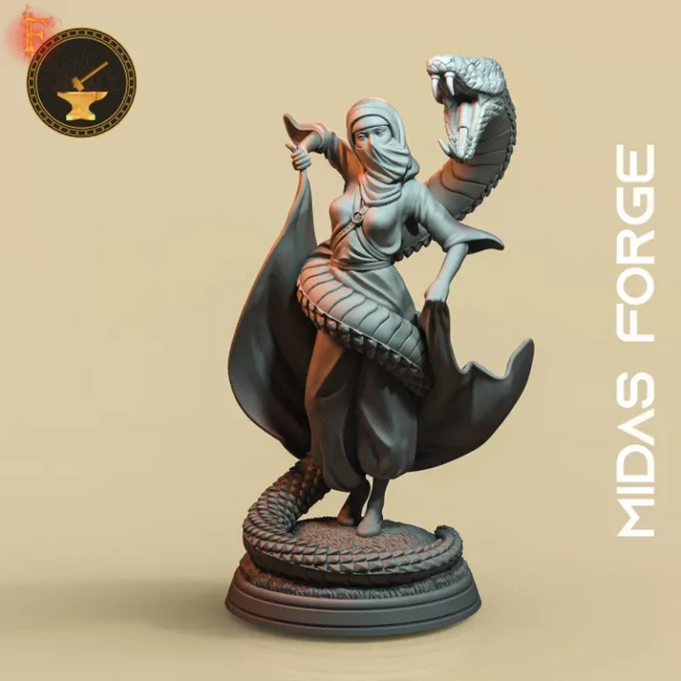 Aya, The Dancer , Free 3d Model STL.