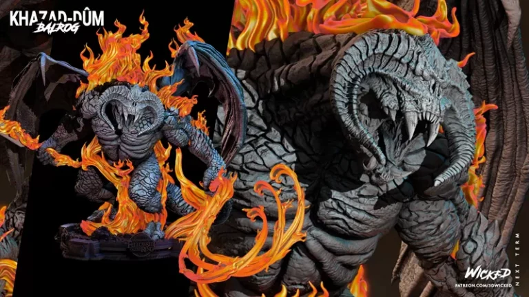 Barlog Sculpture , Free 3d Model STL.