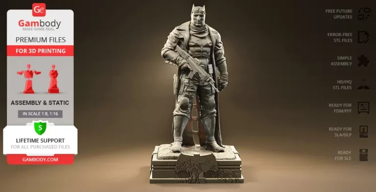 Batman Knightmare , Free 3d Model STL.