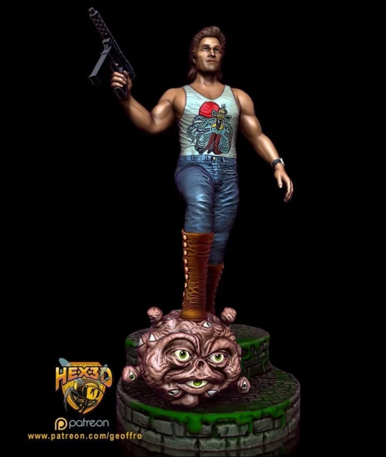 Big Trouble in Little China – Kurt Russell , Free 3d Model STL.