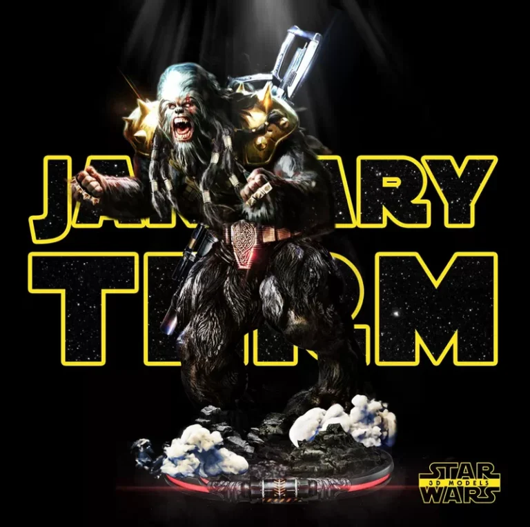 Black Krrsantan – Star Wars , Free 3d Model STL.