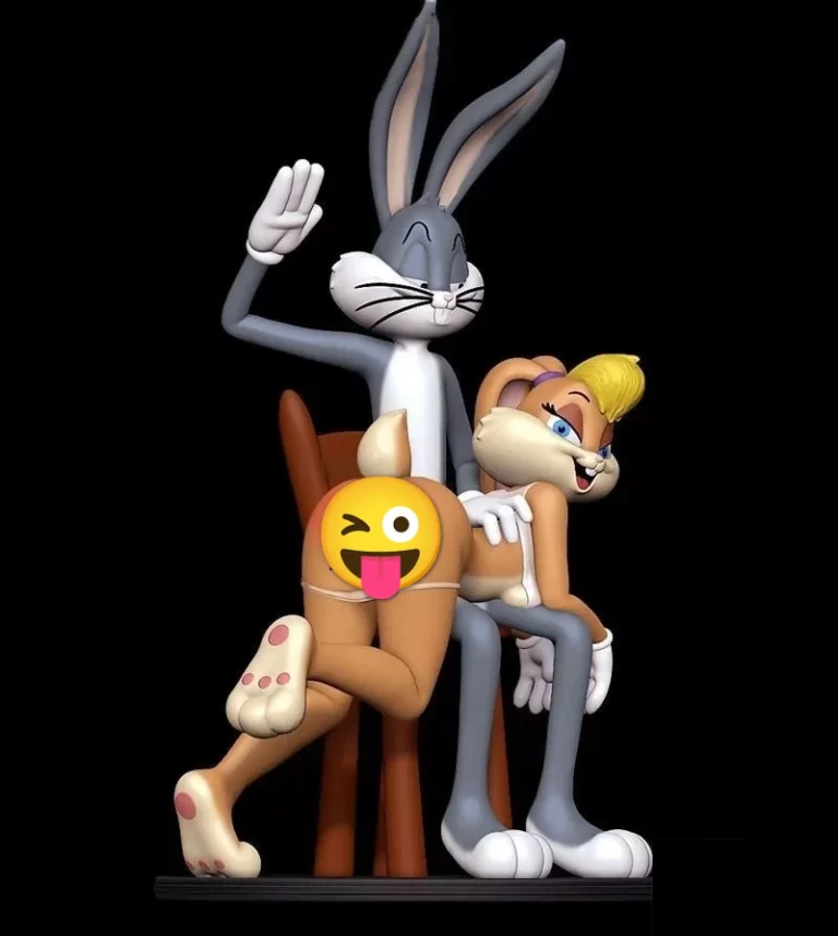 Bugs and lola , Free 3d Model STL.