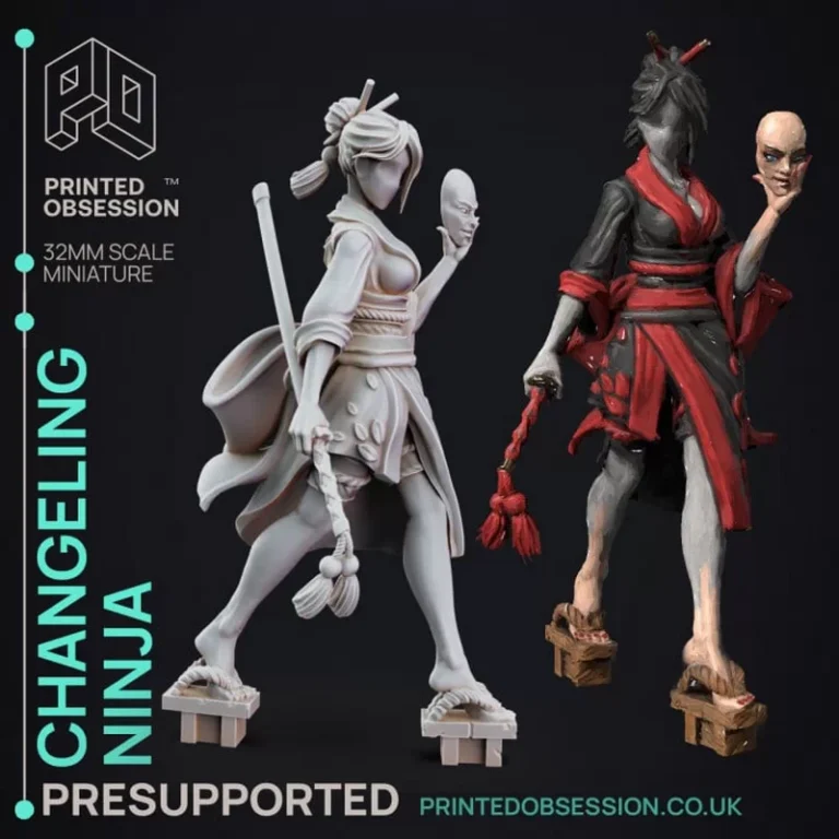 Changeling Ninja , Free 3d Model STL.