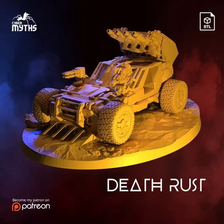 Cyber Myths – Death Rust Vehicle , Free 3d Model STL.