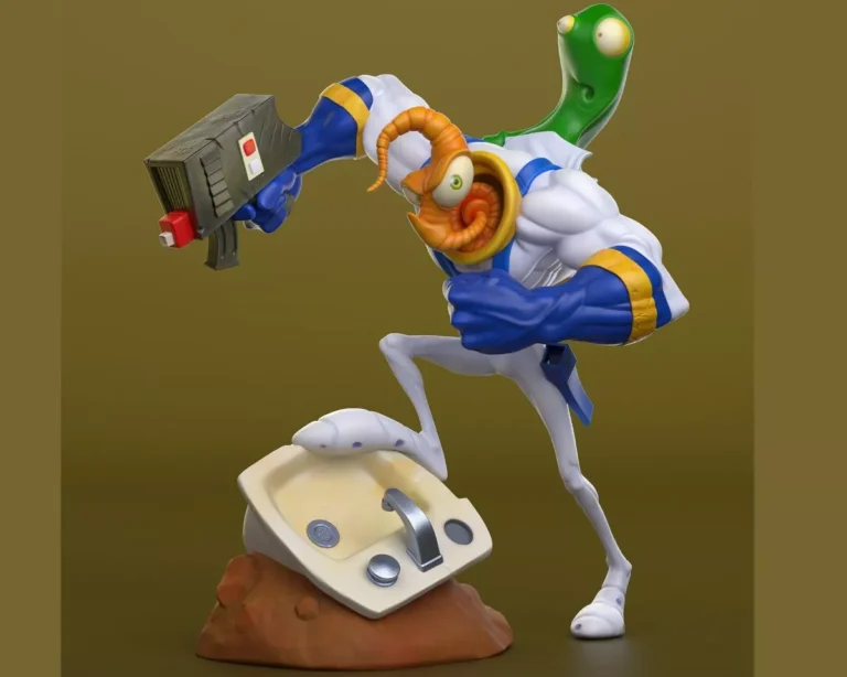 Earthworm Jim , Free 3d Print Models.