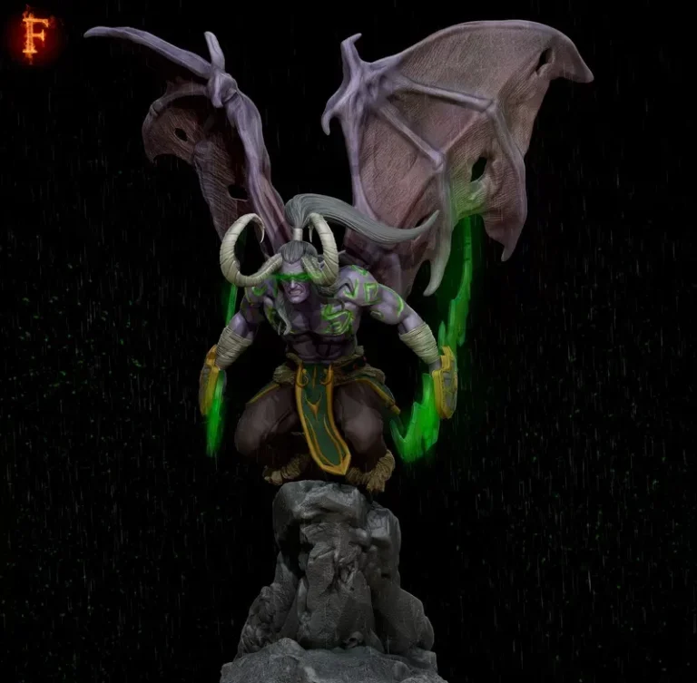 Illidan Stormrage , Free 3d Model STL.