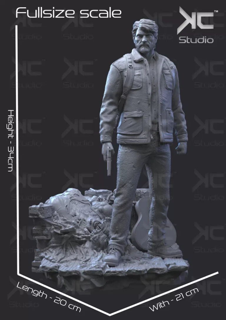 Joel – The Last of Us , Free 3d Model STL.