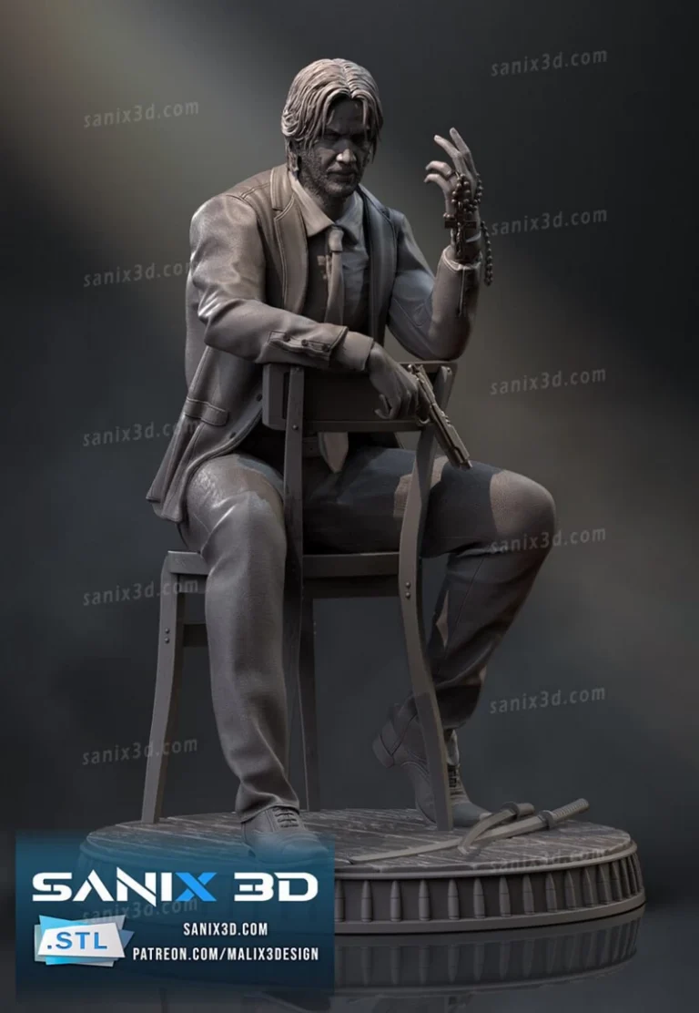 John Wick , Free 3d Model STL.