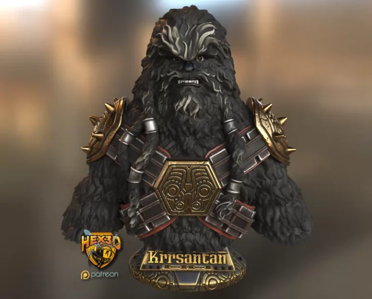 Krrsantan Bust , Free 3d Model STL.