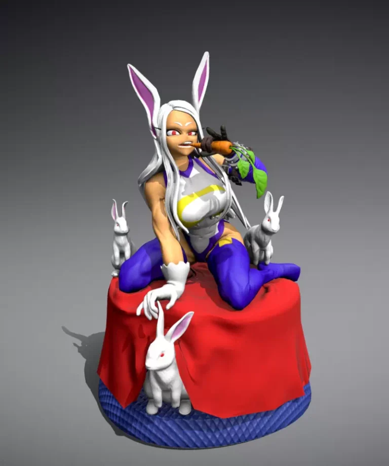 Mirko – My Hero Academia , Free 3d Model STL.