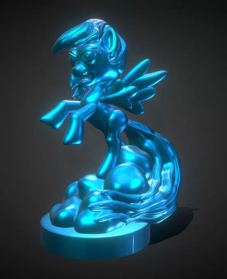 My Little Pony Rainbow Dash, Free 3d Model STL.