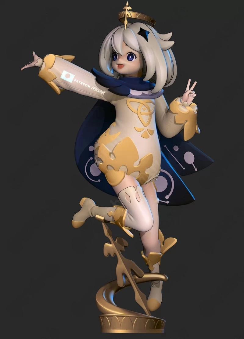 Paimon. Genshin Impact , Free 3d Model STL.