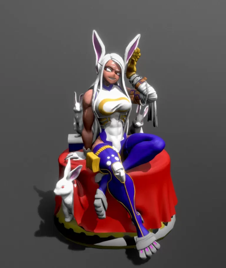 Rabbit Hero – Mirko My Hero Academia , Free 3d Model STL.
