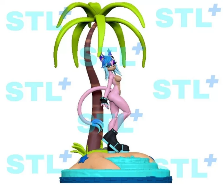 Ruri (Sonic) beach , Free 3d Model STL.