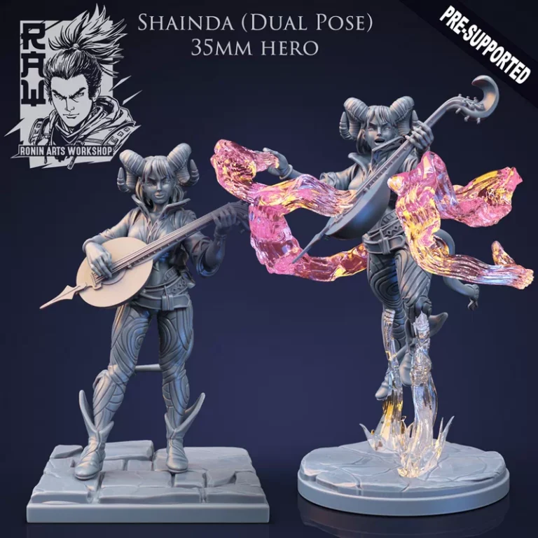 Shainda The Bard , Free 3d Model STL.
