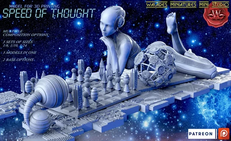 Speed of Thought , Free 3d Model STL.