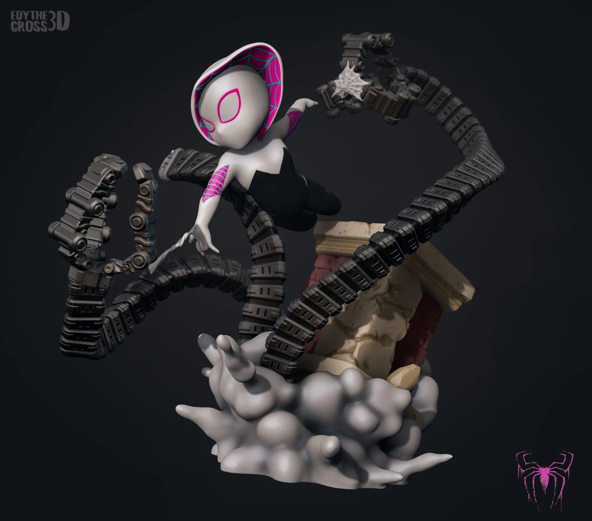 Spider Gwen , Free 3d Print Models.