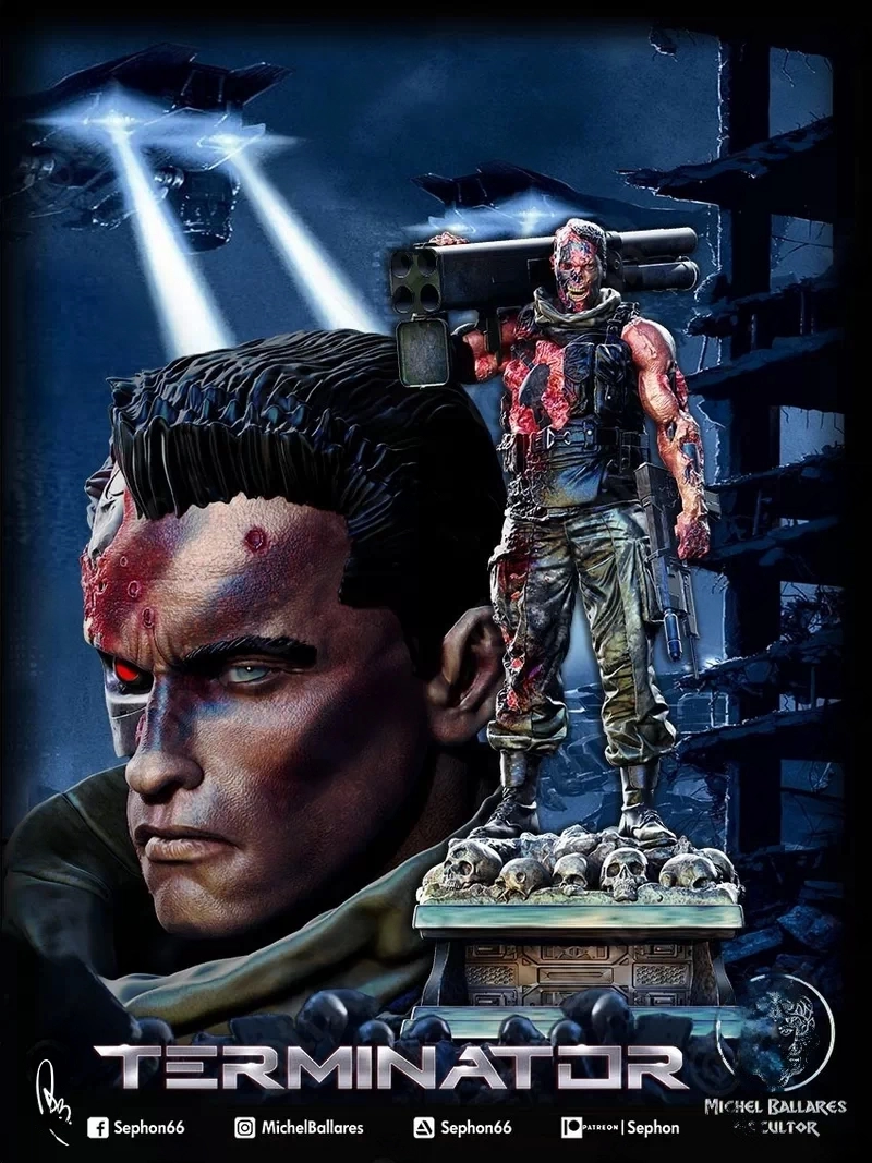 Terminator , Free 3d Model STL.