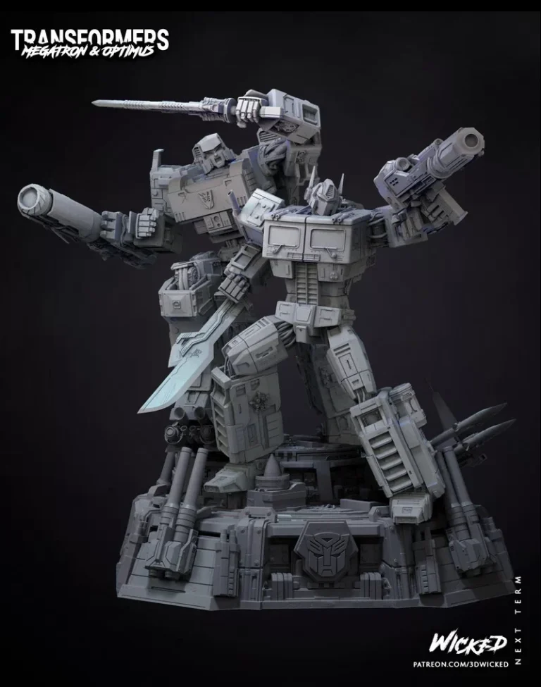 Transformers Diorama , Free 3d Model STL.