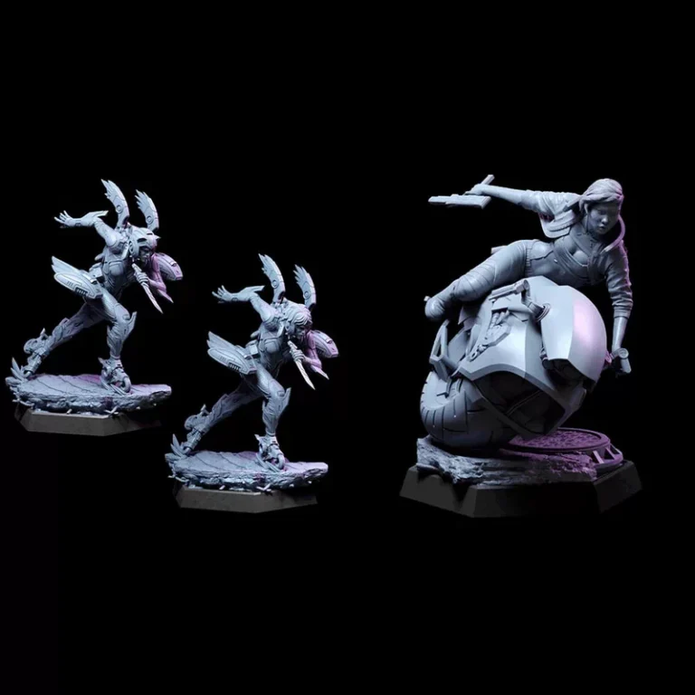 Violet and Meest , Free 3d Model STL.