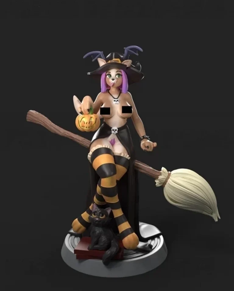 Witch , Free 3d Model STL.