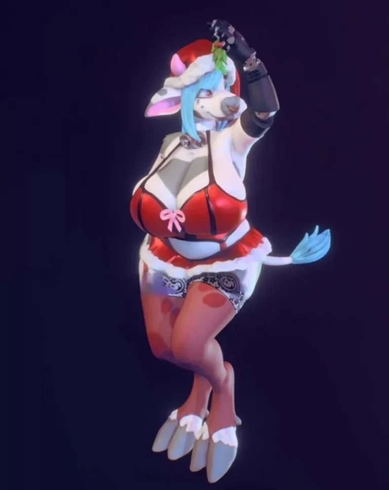 Xmas Lily cow, Free 3d Model STL.